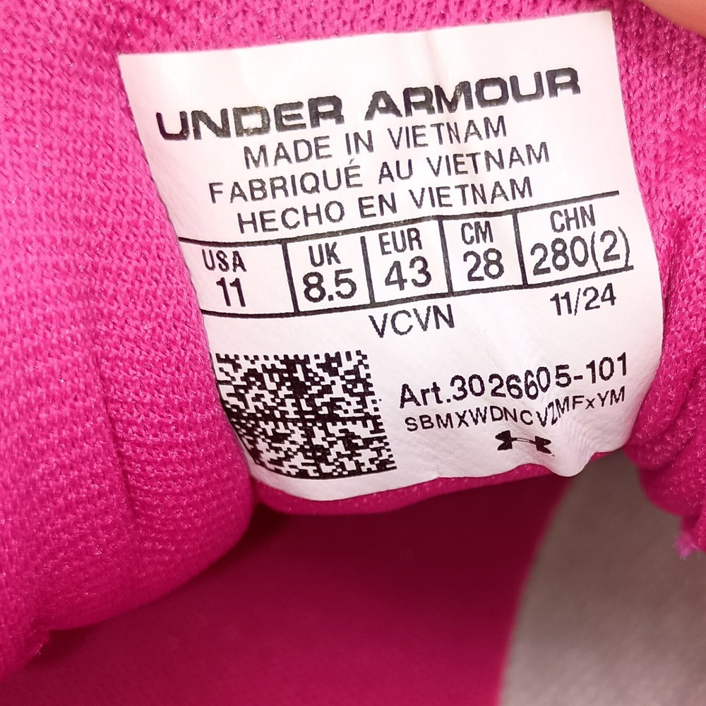 Under Armour Glyde 2 RM Softball Cleats White Pink 3026605-101 Womens 11 - Picture 7 of 7